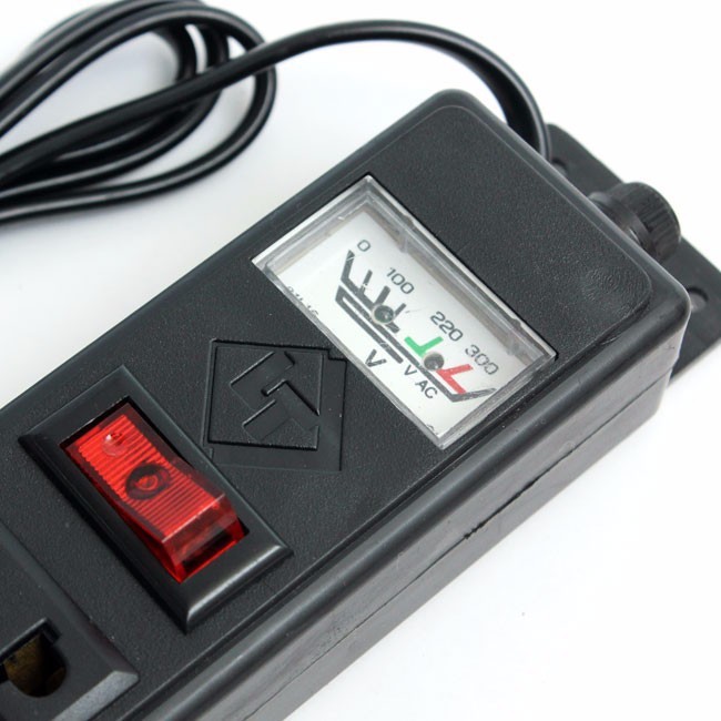 Ổ cắm điện đa năng đen 6 lỗ có công tắc và đồng hồ dây dài 1.5m, ổ điện gia đình văn phòng du lịch chịu tải chống giật - Ảnh 5