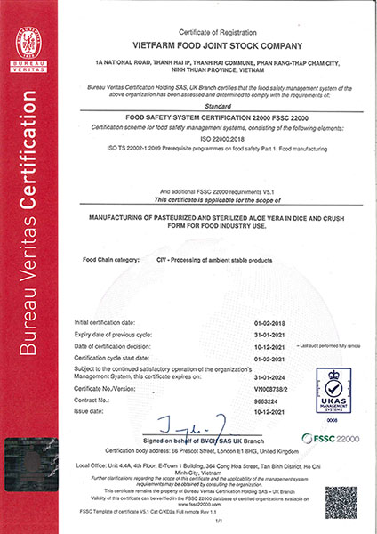 Thạch nha đam hương yến Vietfarm 1kg - Ảnh 2