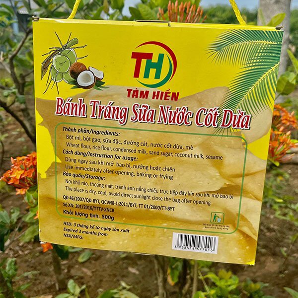 OCOP - Bánh Tráng Sữa Nước Cốt Dừa Tám Hiền (combo 5 túi) - Ảnh 4