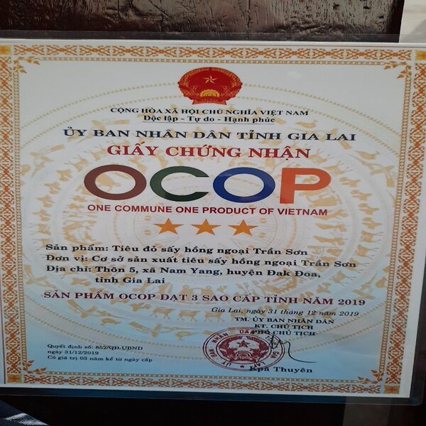 OCOP - Tiêu đỏ sấy hồng ngoại Trần Sơn - 100g - Ảnh 3