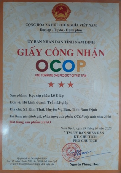 OCOP - Kẹo Sìu Châu Lê Giáp - Hộp 400gr - Ảnh 3
