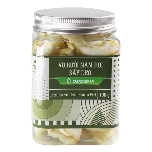 Vỏ bưởi Năm Roi sấy dẻo Nonglamfood hũ 100g | Healthy Snack | Ăn vặt văn phòng - Ảnh 3
