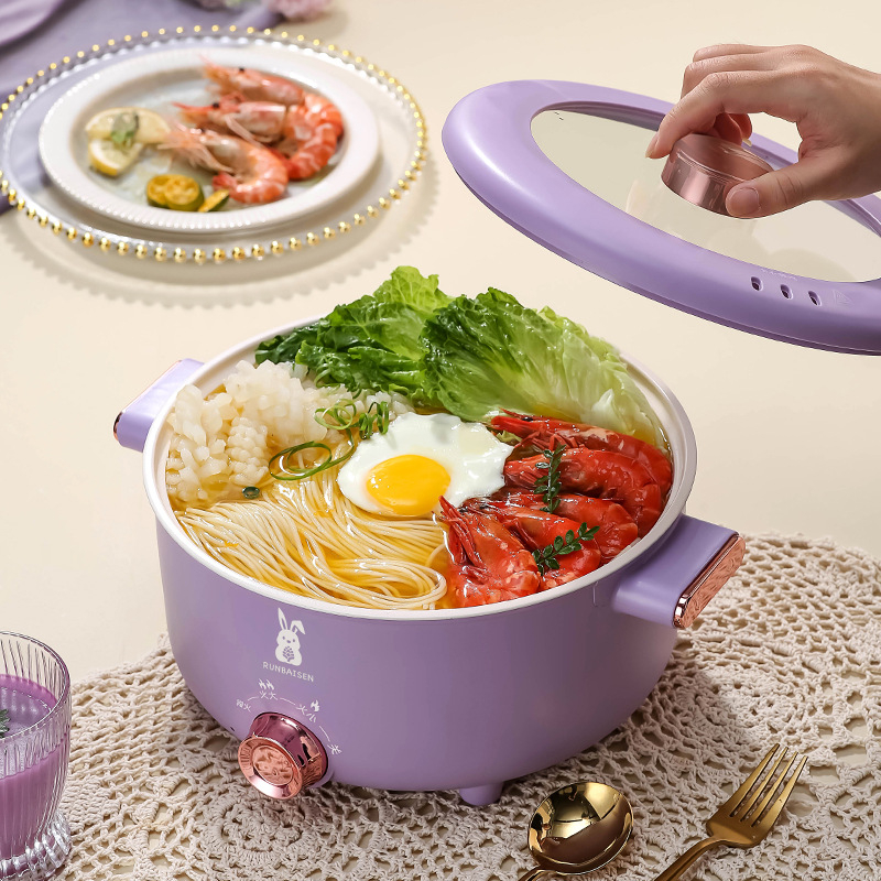 Nồi Lẩu Điện Đa Năng, Nồi Nấu Điện Dung Tích 3.5L, Chất Liệu Ceramic, Công Suất Lớn 1000W - Ảnh 4