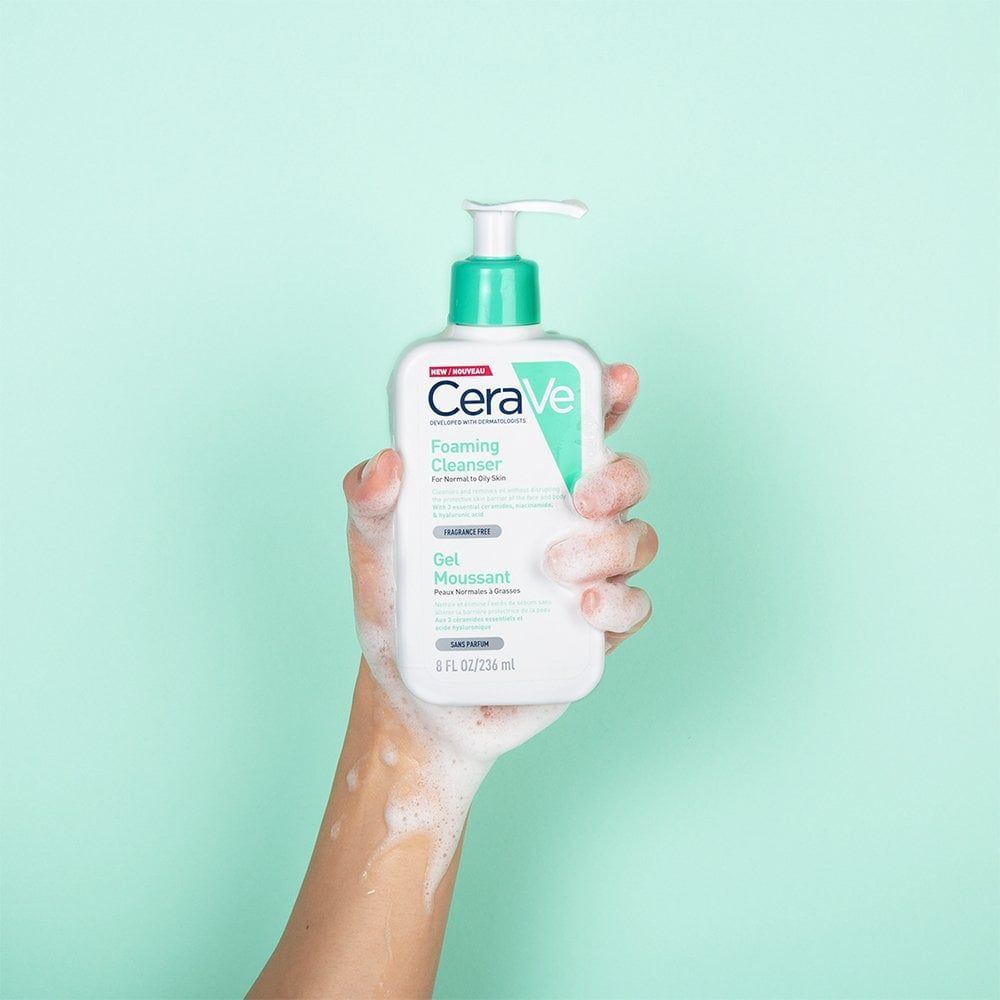 Sữa Rửa Mặt Cerave Sạch Sâu Cho Da Thường Đến Da Dầu, Cho Da Thường Đến Khô 473m - Ảnh 5