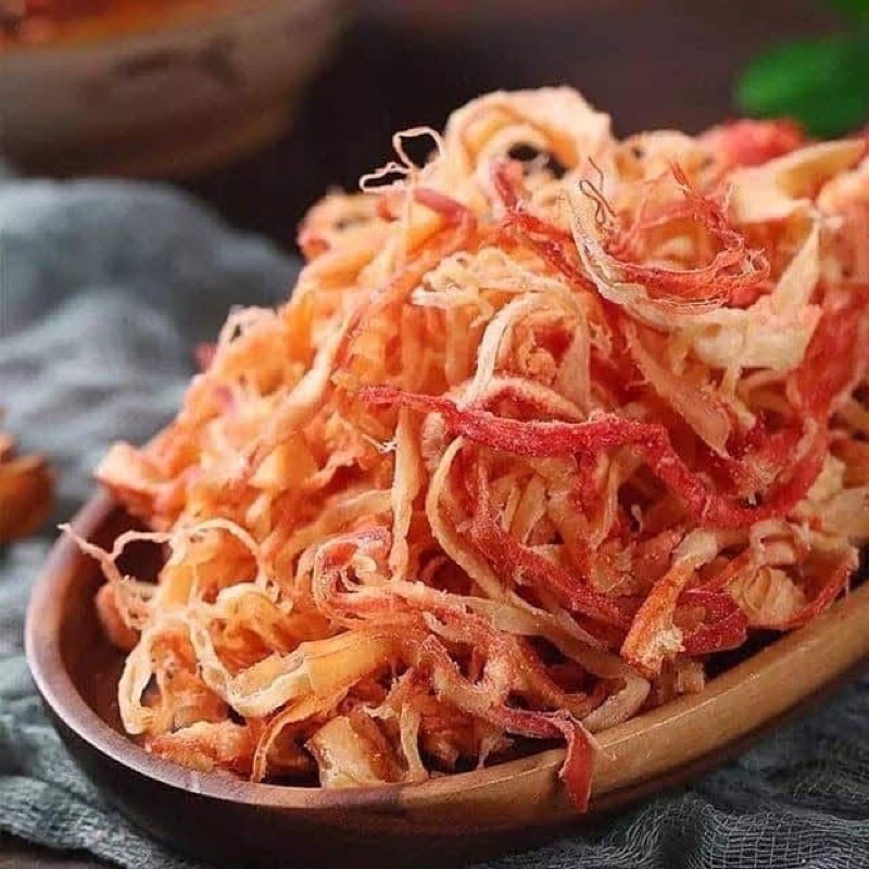 Mực Hấp Nước Dùa Xé Sợi KHANG FOOD 250GR Ăn Vặt Siêu Ngon